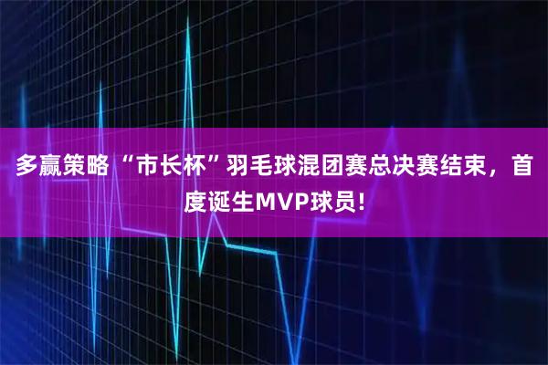 多赢策略 “市长杯”羽毛球混团赛总决赛结束，首度诞生MVP球员!